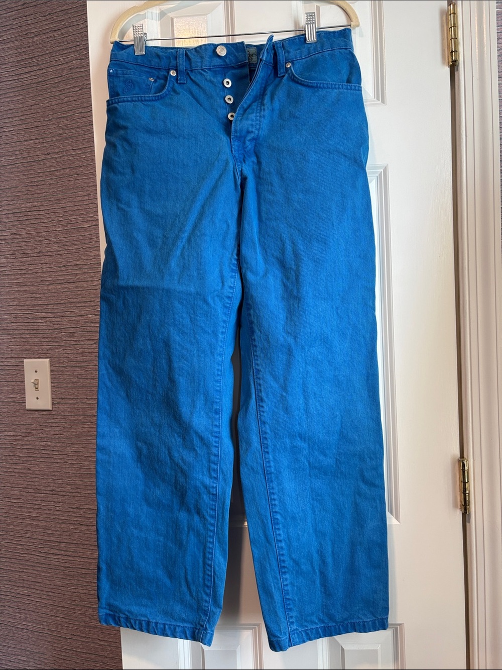 Stussy Men's Electric Blue Straight “Bigol” Jeans